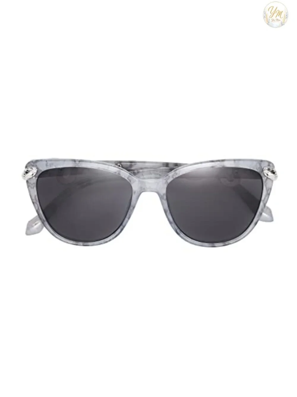 Women's Cat Eye Sunglasses with Snake Accents Metal Frame UV Protection